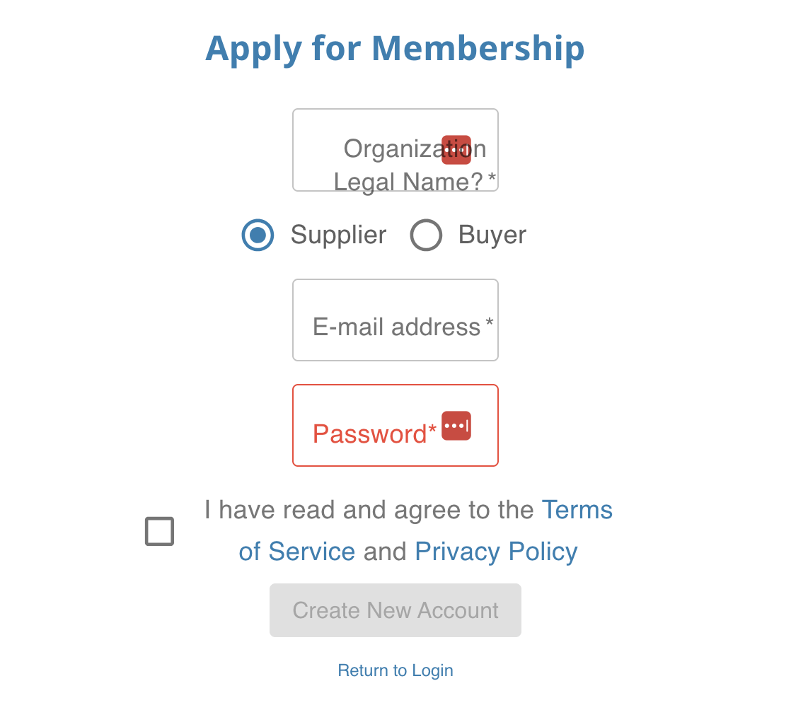 Apply for membership