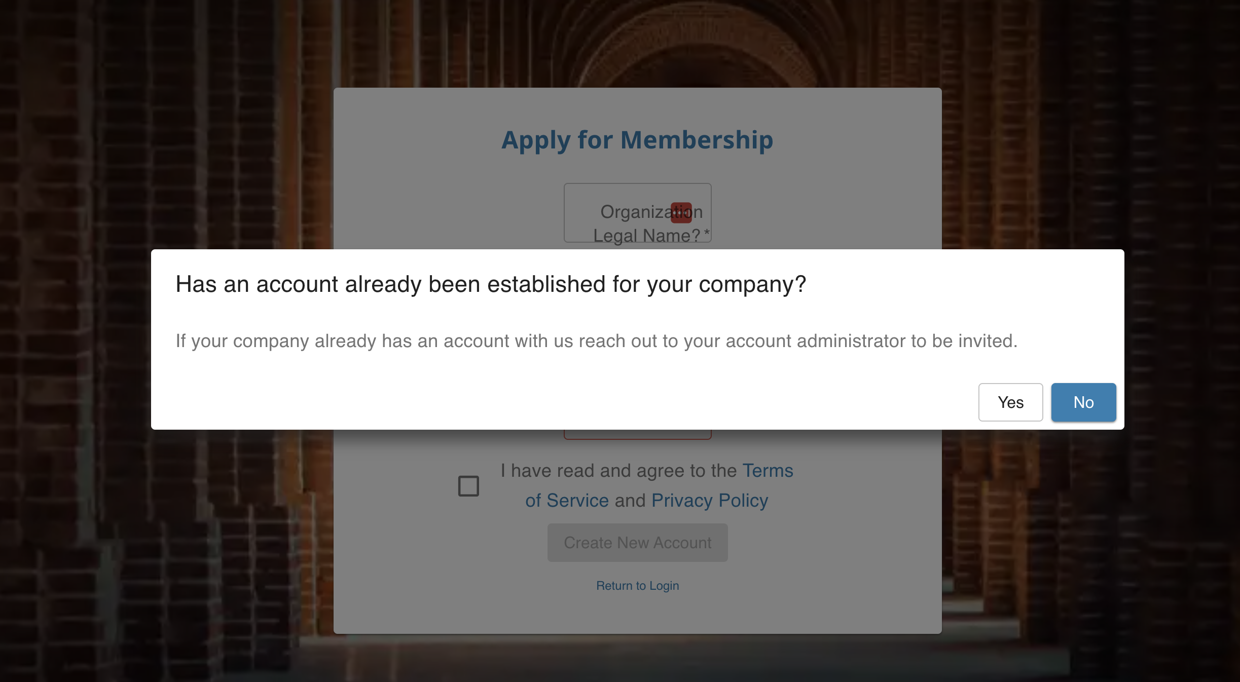 Initial acknowledgement